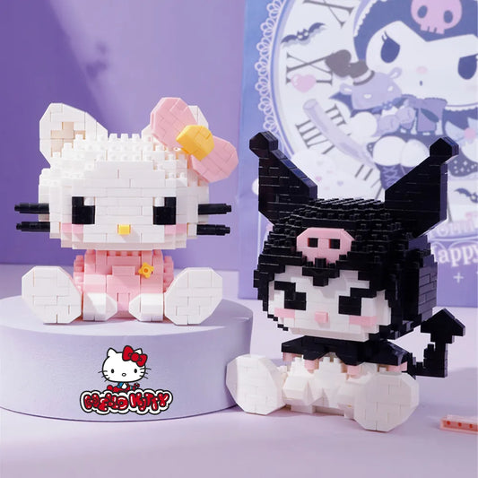 Sanrio Kuromi Building Block Toy - Kawaii Stop - Anime, Anime Accessories, Building Blocks, Collector's Item, Creative, Durable, Finished Goods, Imagination, Kawaii, Kuromi, Model, Peripherals, Plastic, Playtime, Sanrio, Second Edition, Stationary &amp; More, Stationery, Stationery Gift, Unisex, Versatile