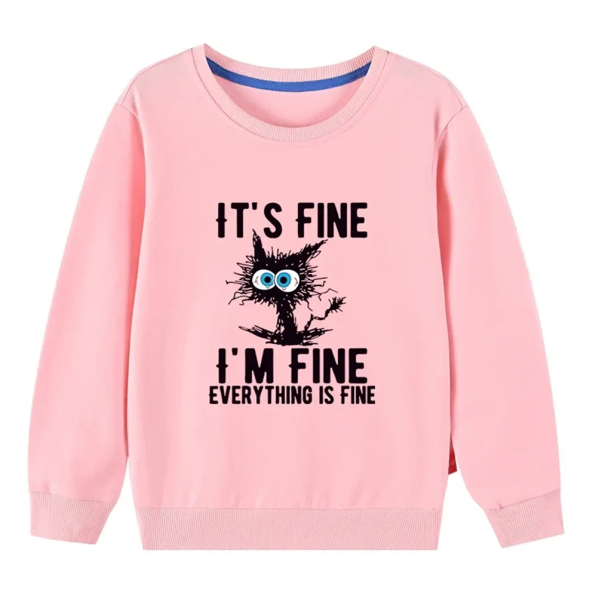 Kids Cotton Cat Print Hoodie - Hoodies & Sweatshirts - Hoodie - 9
