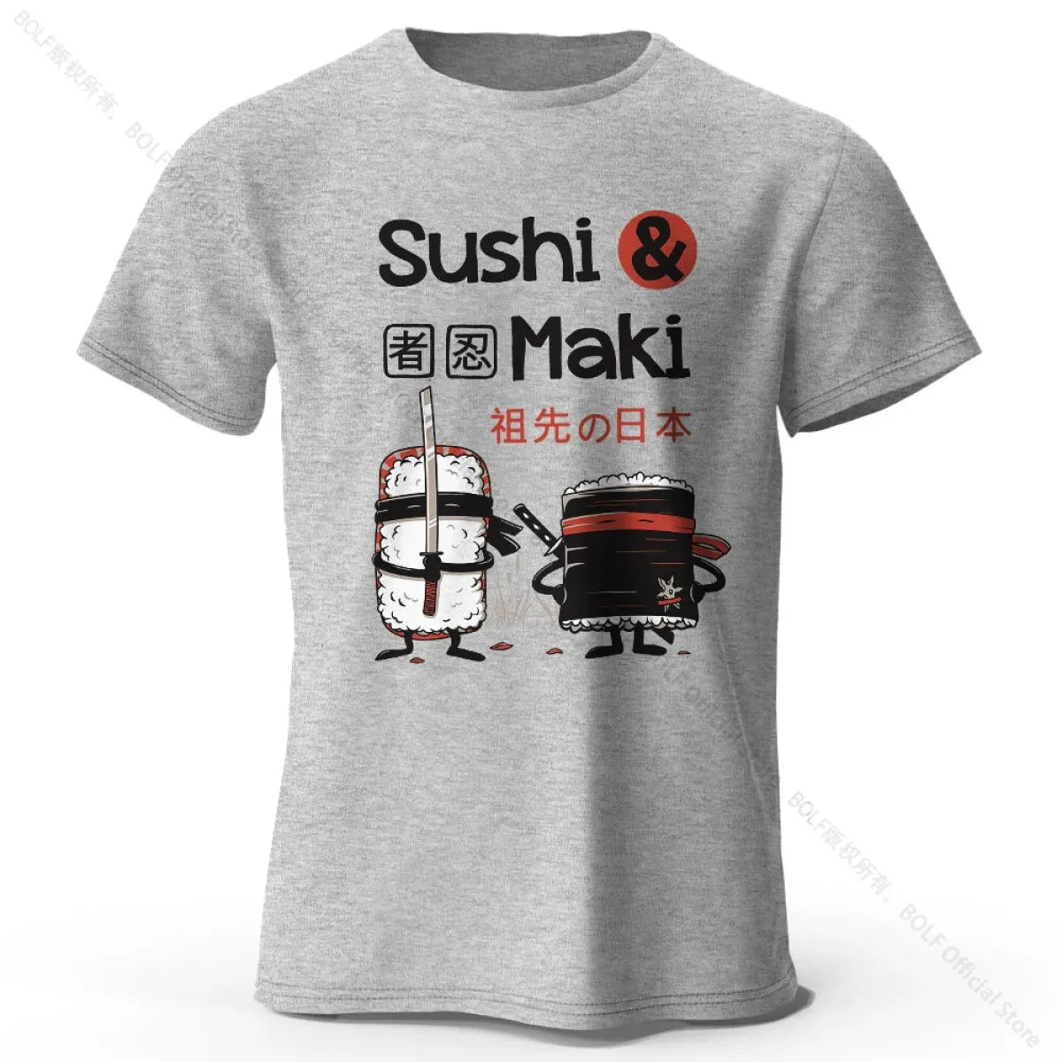 Kawaii Sushi Harajuku Cotton T-Shirt - T-Shirts - T-Shirt - 7