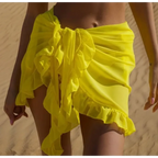 Ruffle Bikini Cover-Up Sarong Skirt - Bottoms - Swimsuit / Bikini / One-Piece Swimwear - 3