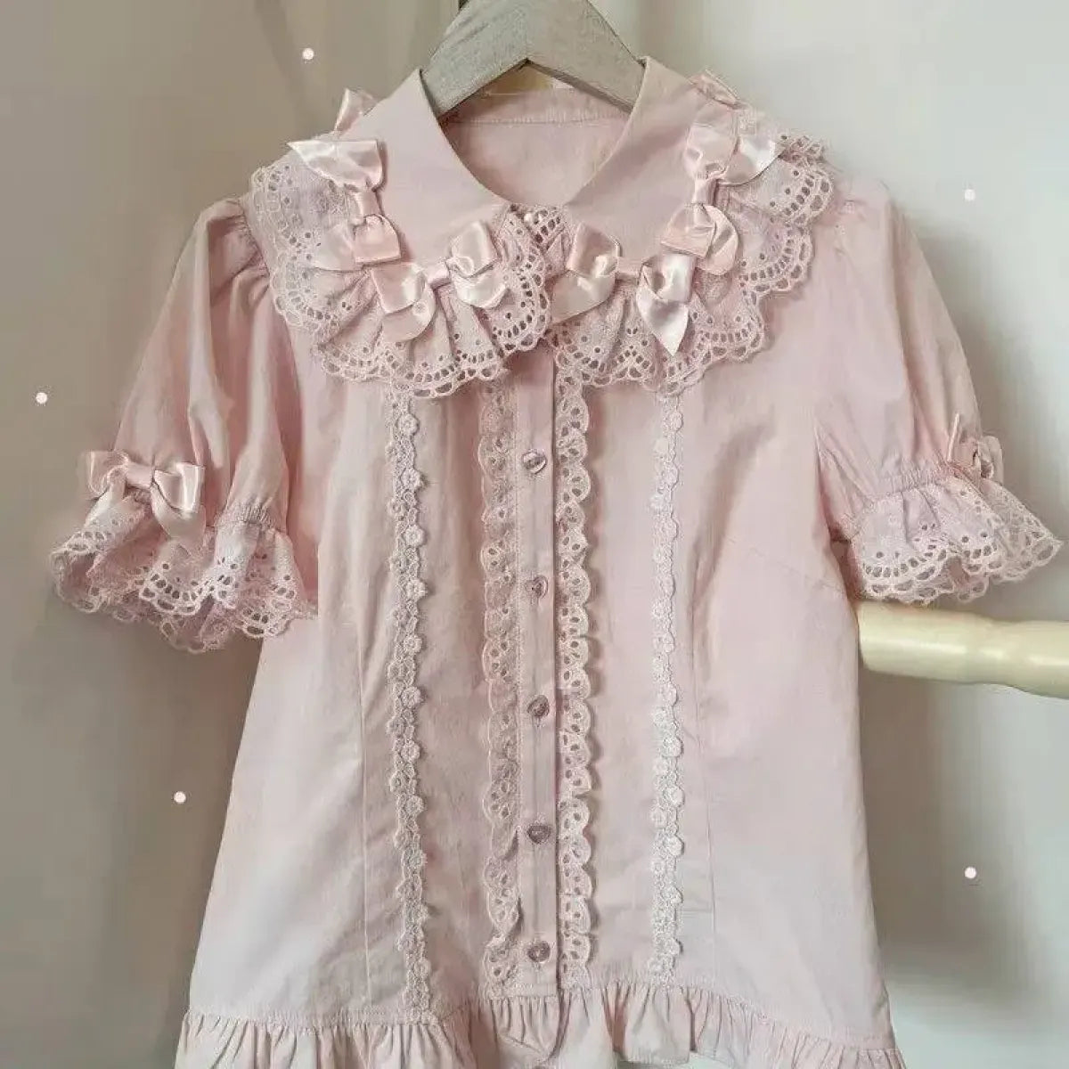 Sweet Lolita Ruffle Puff Sleeve Blouse - Women’s Clothing & Accessories - Blouse - 4