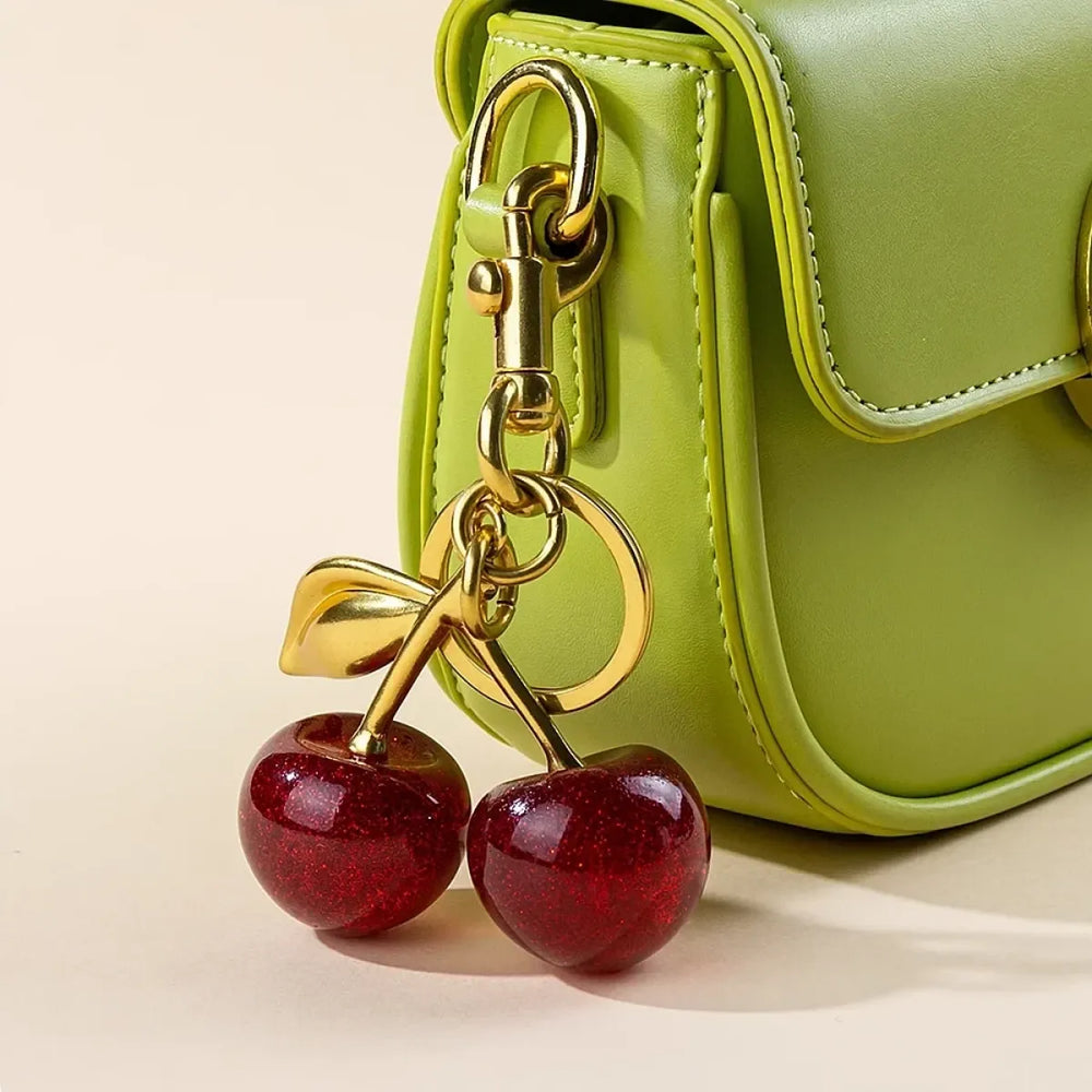 Red Cherry Pendant Keychain Charm - Accessories - Accessory - 1