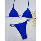 Solid Color Lace-Up Two-Piece Bikini Set - Swimsuits - Swimsuit / Bikini / One-Piece Swimwear - 6