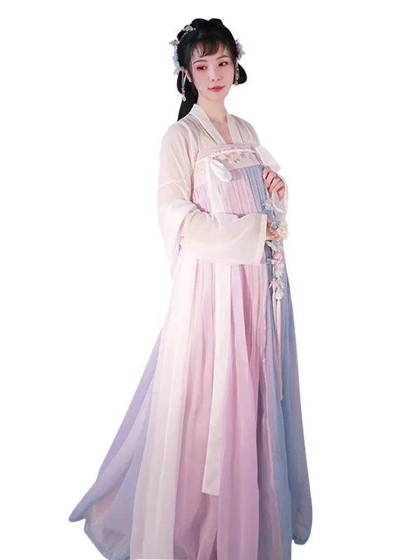 Hanfu Skirt Set - Complete with Embroidery Details - Kawaii Stop - Chinese Fashion, Cultural, Elegant, Embroidery, Fujian, Hanfu, Heritage, Mainland China, Skirt Set, Sophisticated, Traditional Fashion, Women, Youth