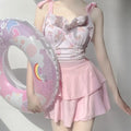Cute Bear Print Lolita Bikini Swimsuit - Women’s - Swimsuit / Bikini / One-Piece Swimwear - 8