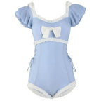 Sweet Blue Ruffle Sleeve One-Piece Swimsuit - Women’s Clothing & Accessories - Swimsuit / Bikini / One-Piece Swimwear