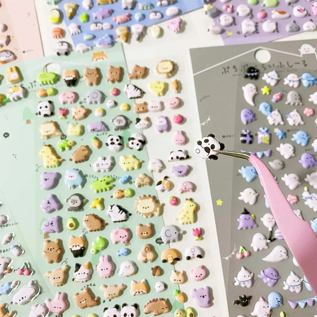 Kawaii Animals 3D Puffy Stickers Sheet - Stickers - Sticker / Decal - 2