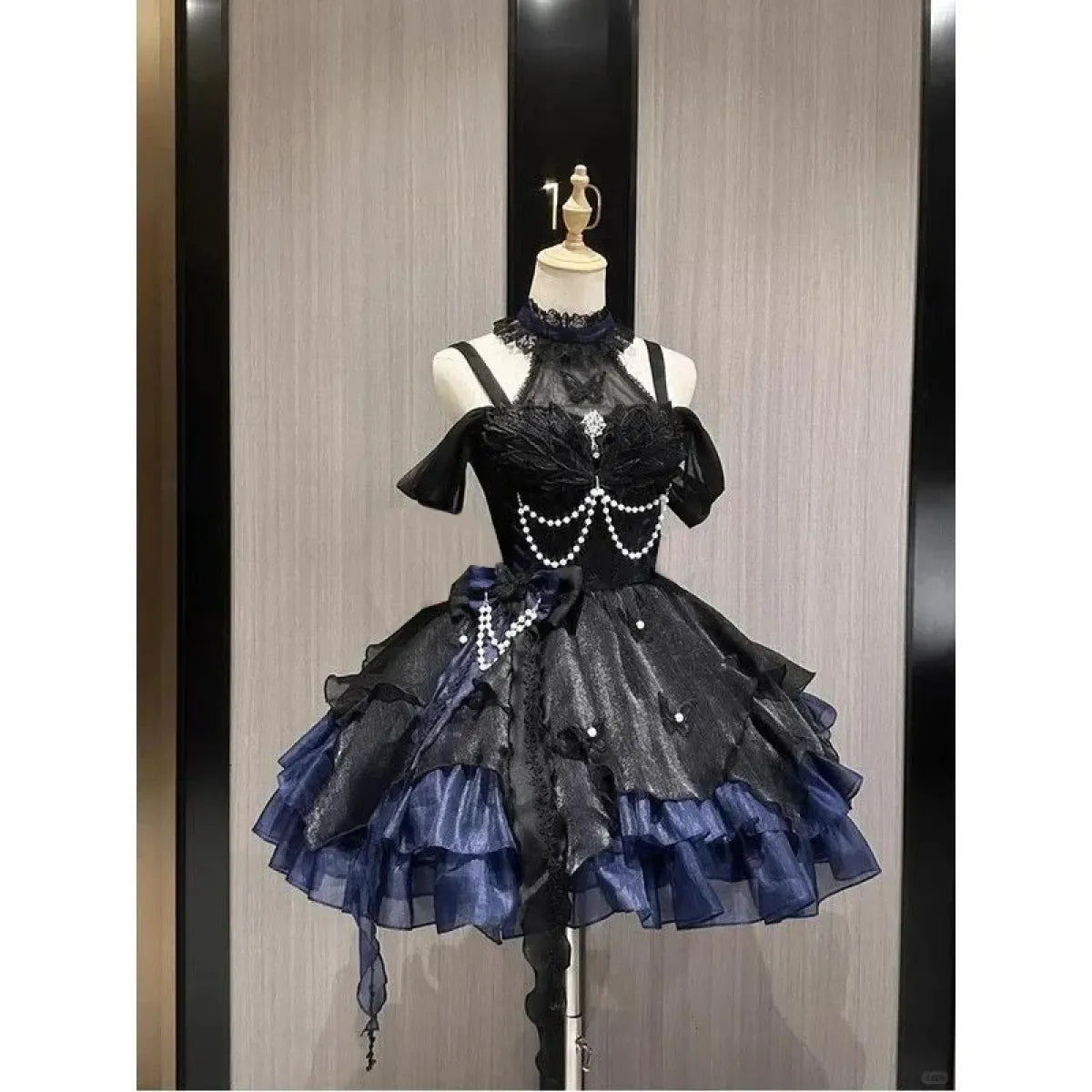 Fairy Elegant Lolita Lace Bow Strap Dress - All Dresses - Lolita Dress - 14