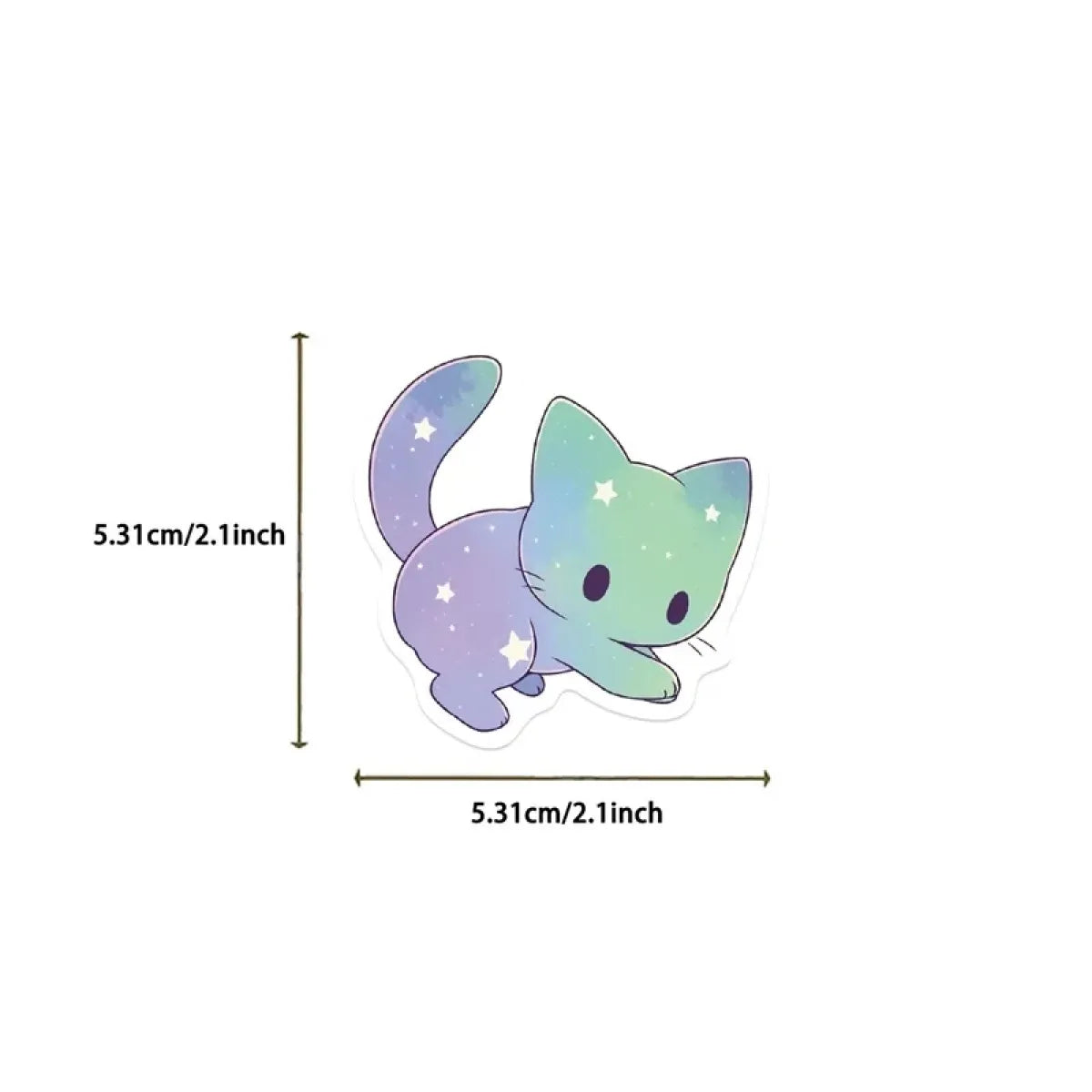 Cute Starry Sky Cat PVC Sticker Pack - Stickers - Sticker / Decal - 5
