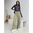 Solid Long Sleeve Slim Fit T-Shirt - T-Shirts - T-Shirt - 6