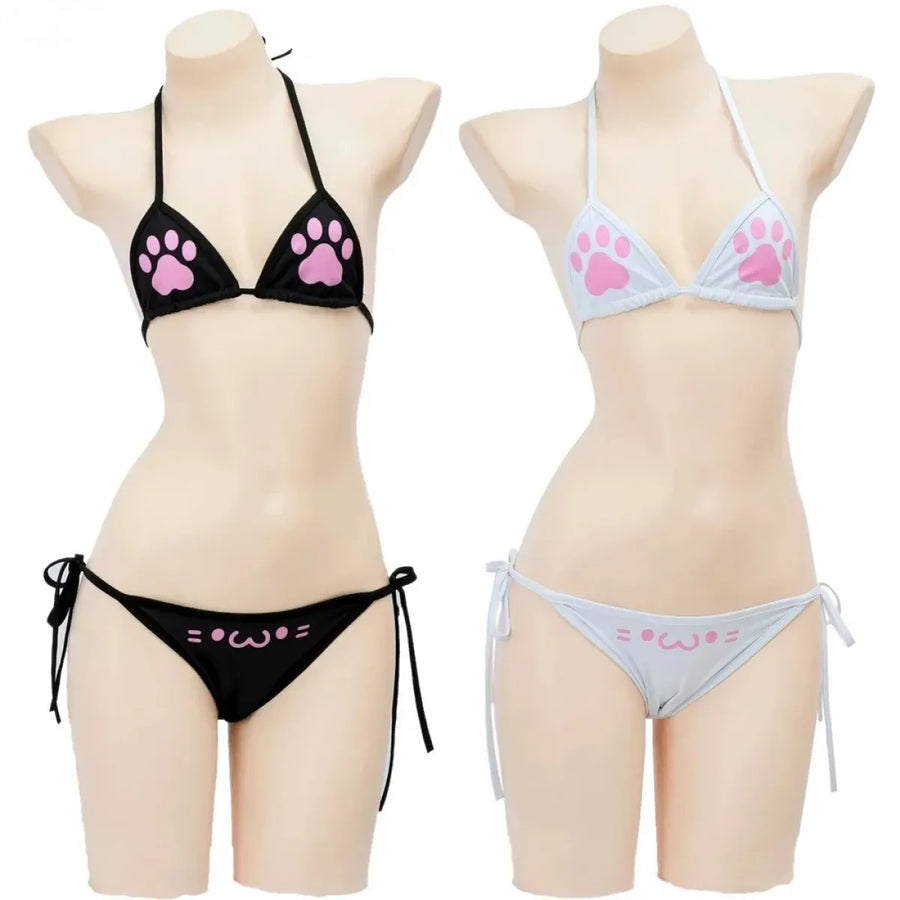 Anime Cat Paw Bikini Cosplay Set - Anime - Swimsuit / Bikini / One-Piece Swimwear - 1