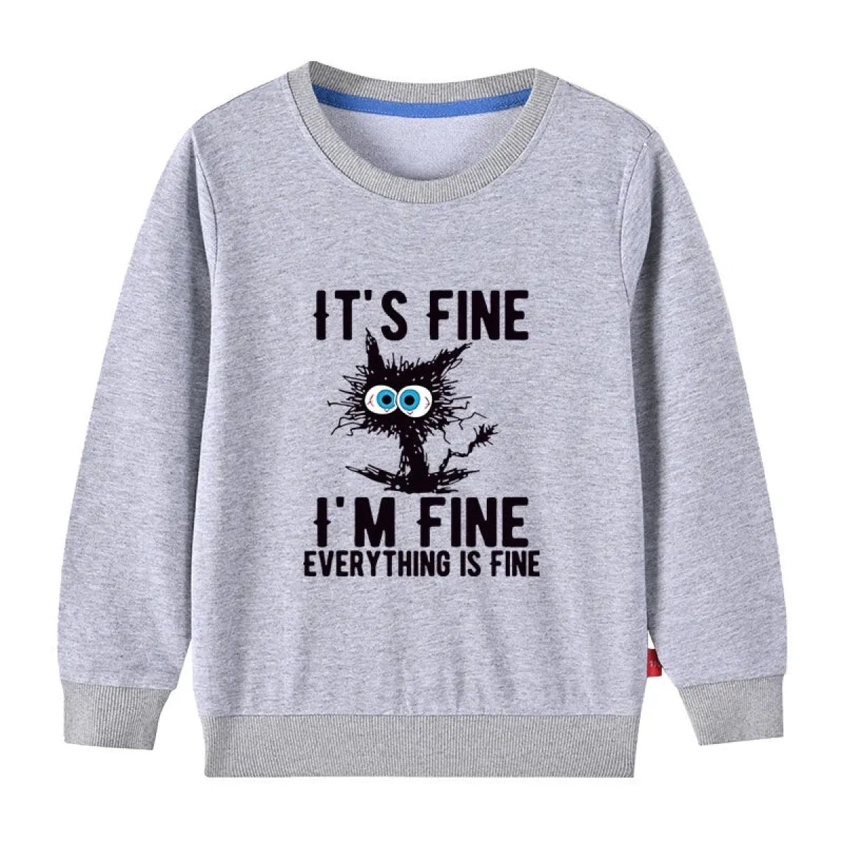 Kids Cotton Cat Print Hoodie - Hoodies & Sweatshirts - Hoodie - 11