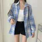 Vintage Preppy Plaid Button-Up Shirt - T-Shirts - Button-Up Shirt - 10