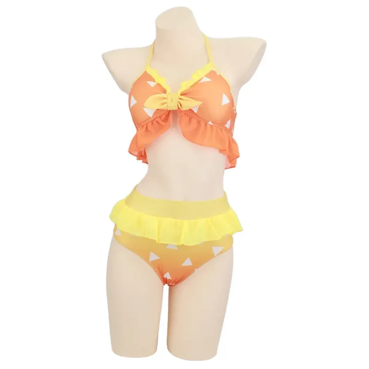 Demon Slayer Inspired Cosplay Bikini Set - Cosplay - Swimsuit / Bikini / One-Piece Swimwear - 7