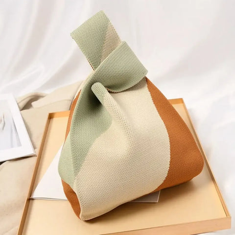 Knit Knot Wrist Knotted Handbag