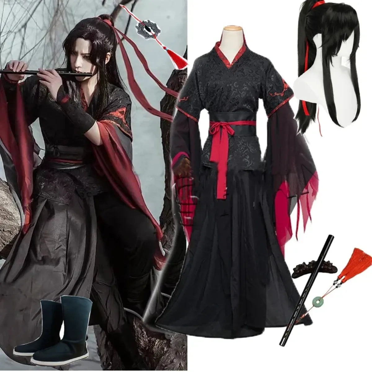 Mo Dao Zu Shi Wei Wuxian Cosplay Costume Set - Cosplay - Cosplay Outfit - 1