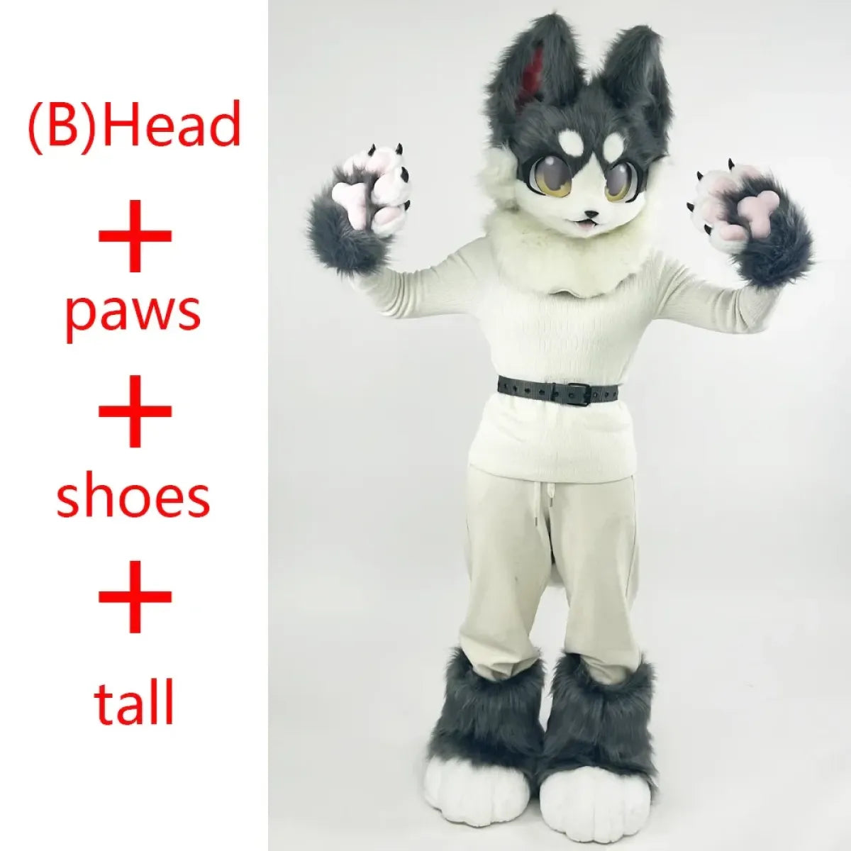 Kemono Cat & Dog Furry Head Costume - Best Sellers - Cosplay Outfit - 13