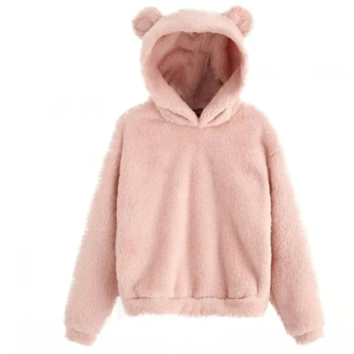 Korean Bear Ears Loose Pullover Hoodie - Hoodies & Sweatshirts - Hoodie - 8