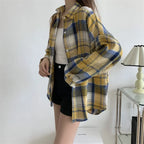 Vintage Preppy Plaid Button-Up Shirt - T-Shirts - Button-Up Shirt - 30