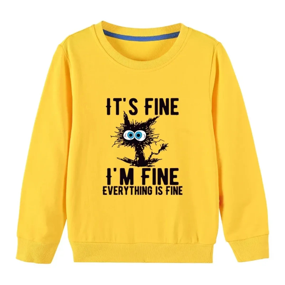 Kids Cotton Cat Print Hoodie - Hoodies & Sweatshirts - Hoodie - 3