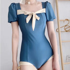 Sweet Korean Style Monokini Bikini Set - Swimsuits - Swimsuit / Bikini / One-Piece Swimwear - 5