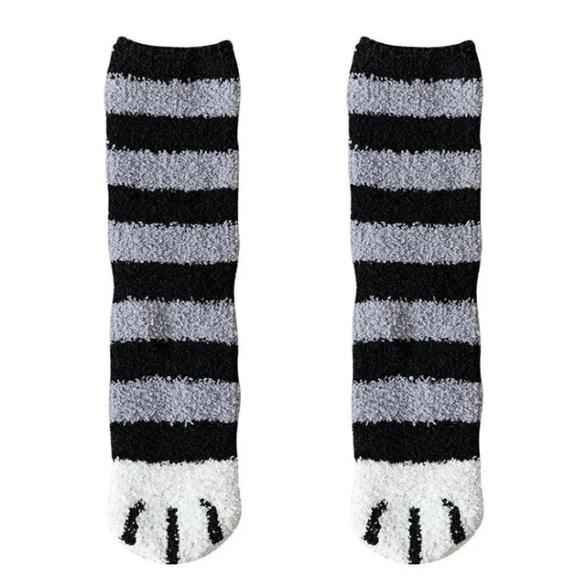 Cat Paw Cartoon Knit Middle Tube Socks - Harajuku Style - Accessories - 9