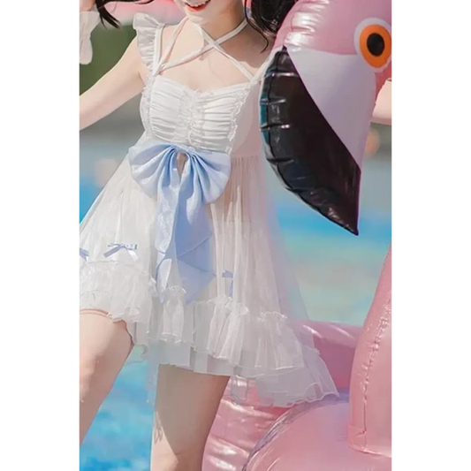 Sweet Lolita Bow One-Piece Swimsuit - Best Sellers - Swimsuit / Bikini / One-Piece Swimwear - 6