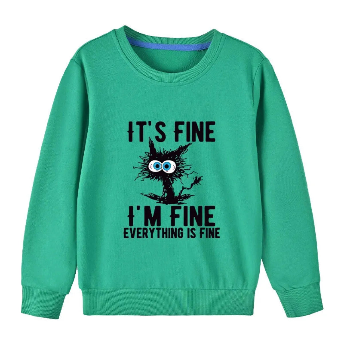 Kids Cotton Cat Print Hoodie - Hoodies & Sweatshirts - Hoodie - 2
