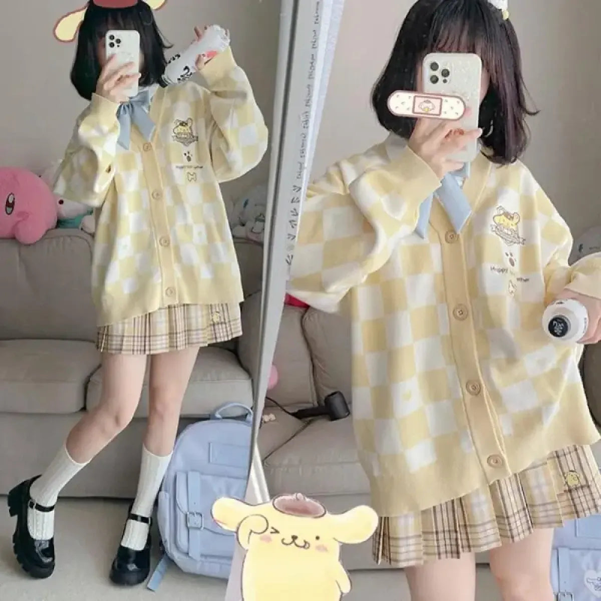 Sanrio Anime Knit Cardigan Sweater - Sweaters - Cardigan - 6