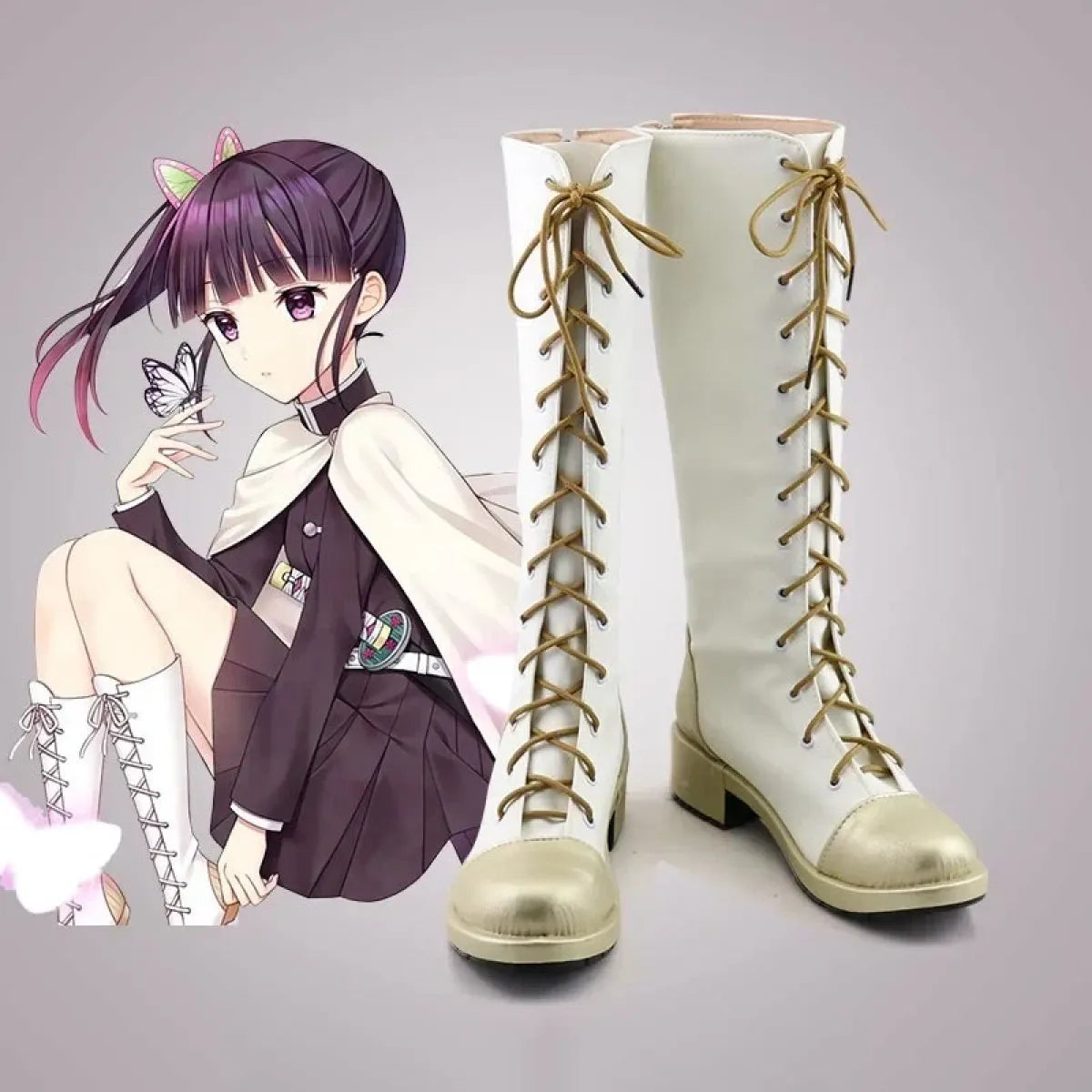 Demon Slayer Kanao Tsuyuri Cosplay Boots - Cosplay - Boots - 1
