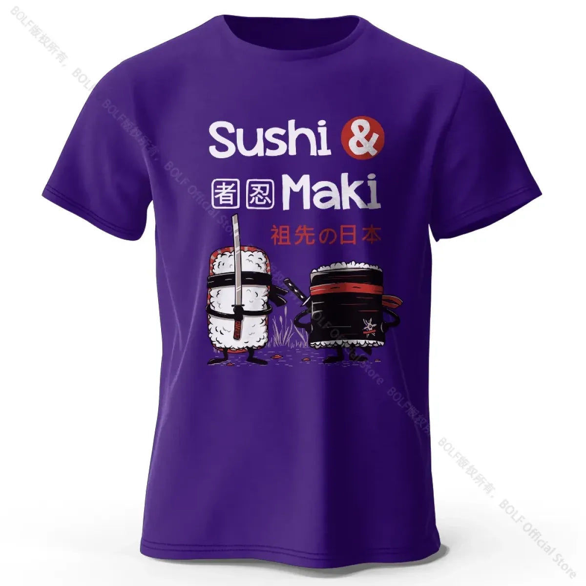 Kawaii Sushi Harajuku Cotton T-Shirt - T-Shirts - T-Shirt - 16