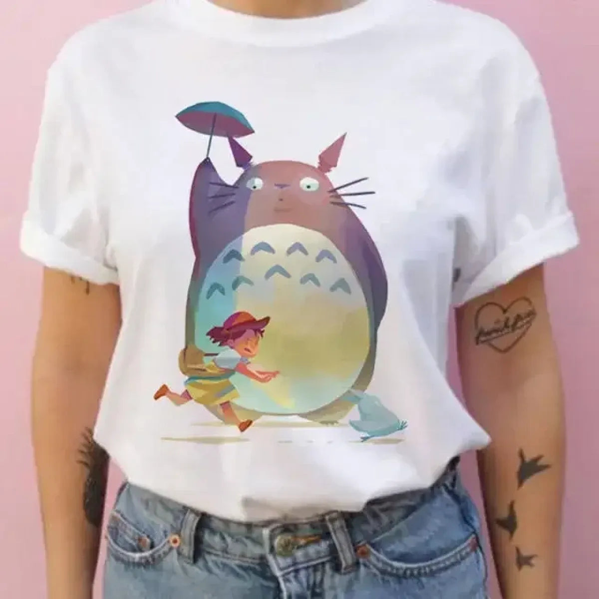 Totoro Harajuku Short Sleeve T-Shirt - Dresses - T-Shirt - 6