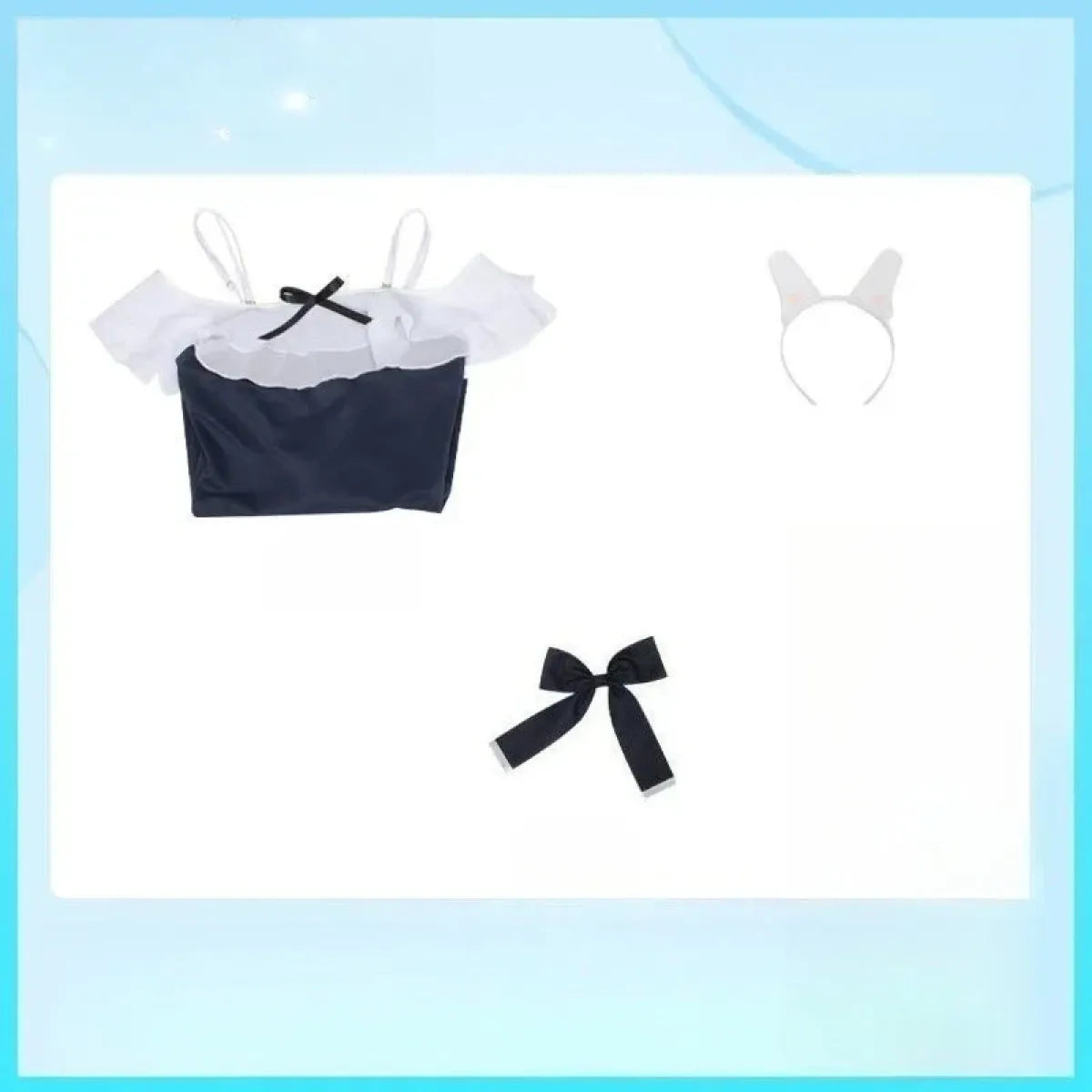 Kawaii Off Shoulder Bunny One-Piece Swimsuit - Women’s Clothing & Accessories - Swimsuit / Bikini / One-Piece Swimwear
