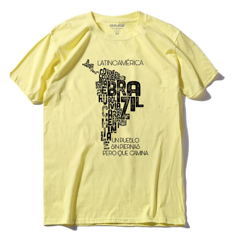 South America Tee - Light Yellow / M - T-Shirts - Shirts & Tops - 15 - 2024