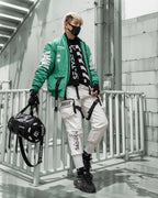 Y-2050 Techwear Green Bomber Jacket