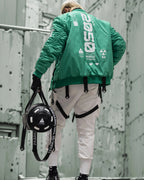 Y-2050 Techwear Green Bomber Jacket