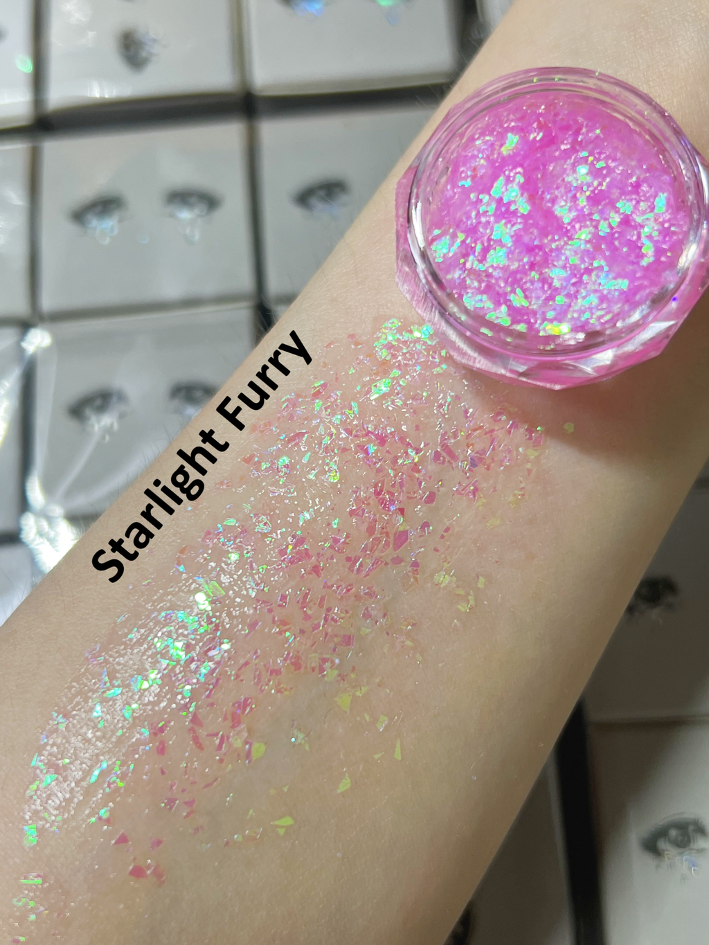 Gel Glitter Tears Festival Makeup