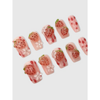Strawberry Shortcake 3D Press On Nails Set - Harajuku Style - Cosmetics - 3