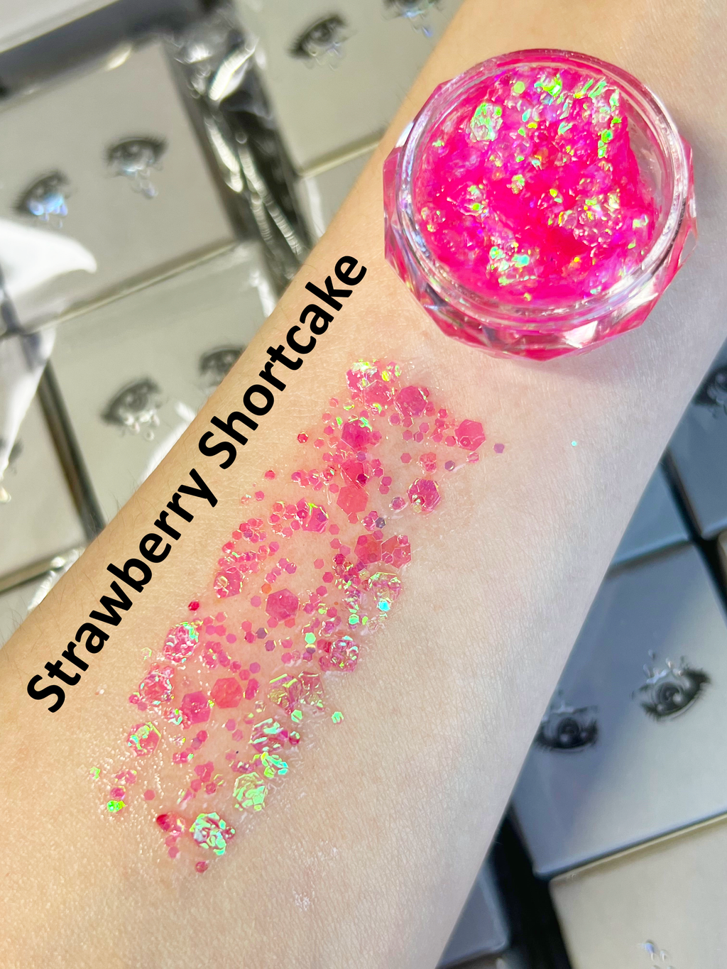 Gel Glitter Tears Festival Makeup