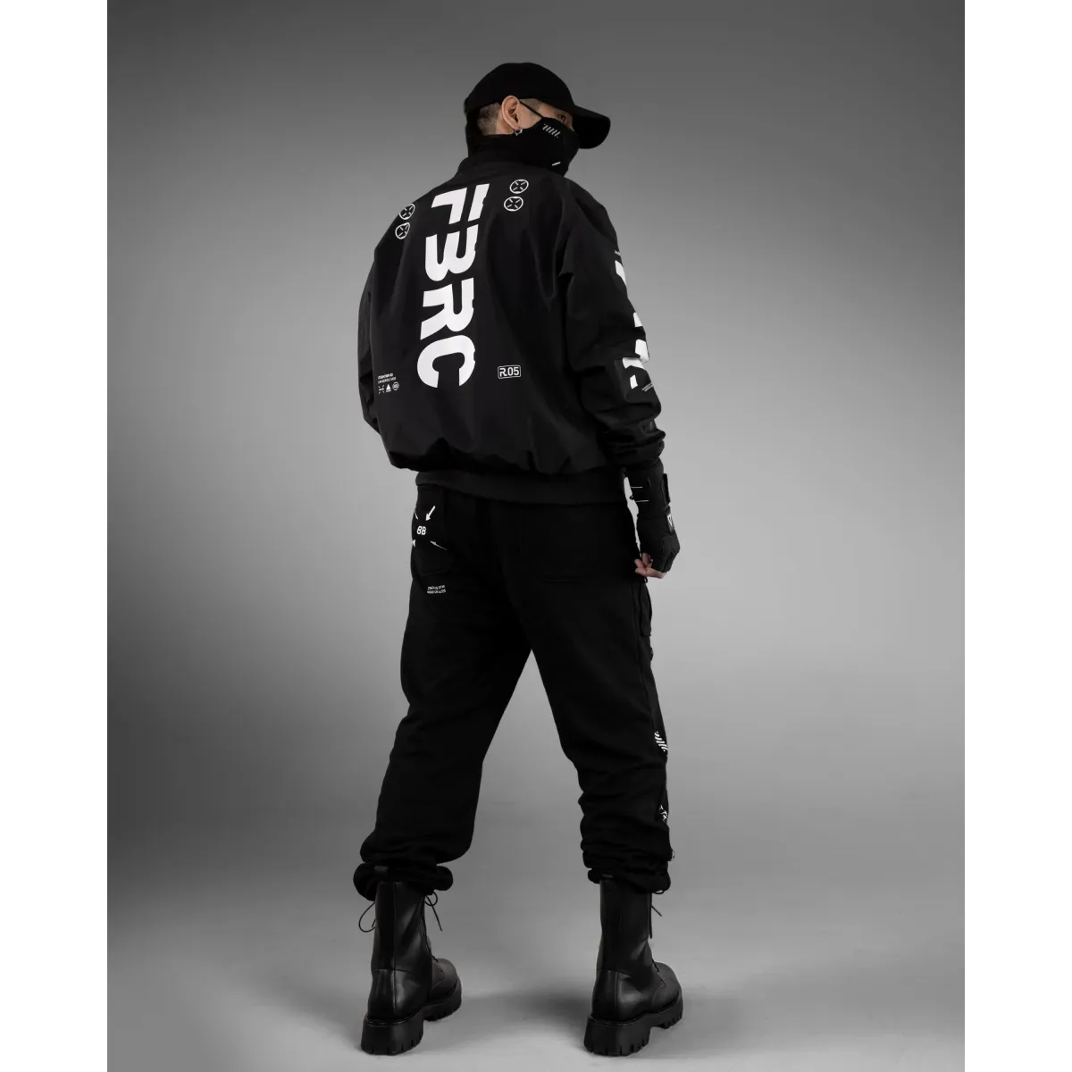 BLS-Type 230 Black French Terry Cargo Pants - Bottoms - Cargo Pants - 9