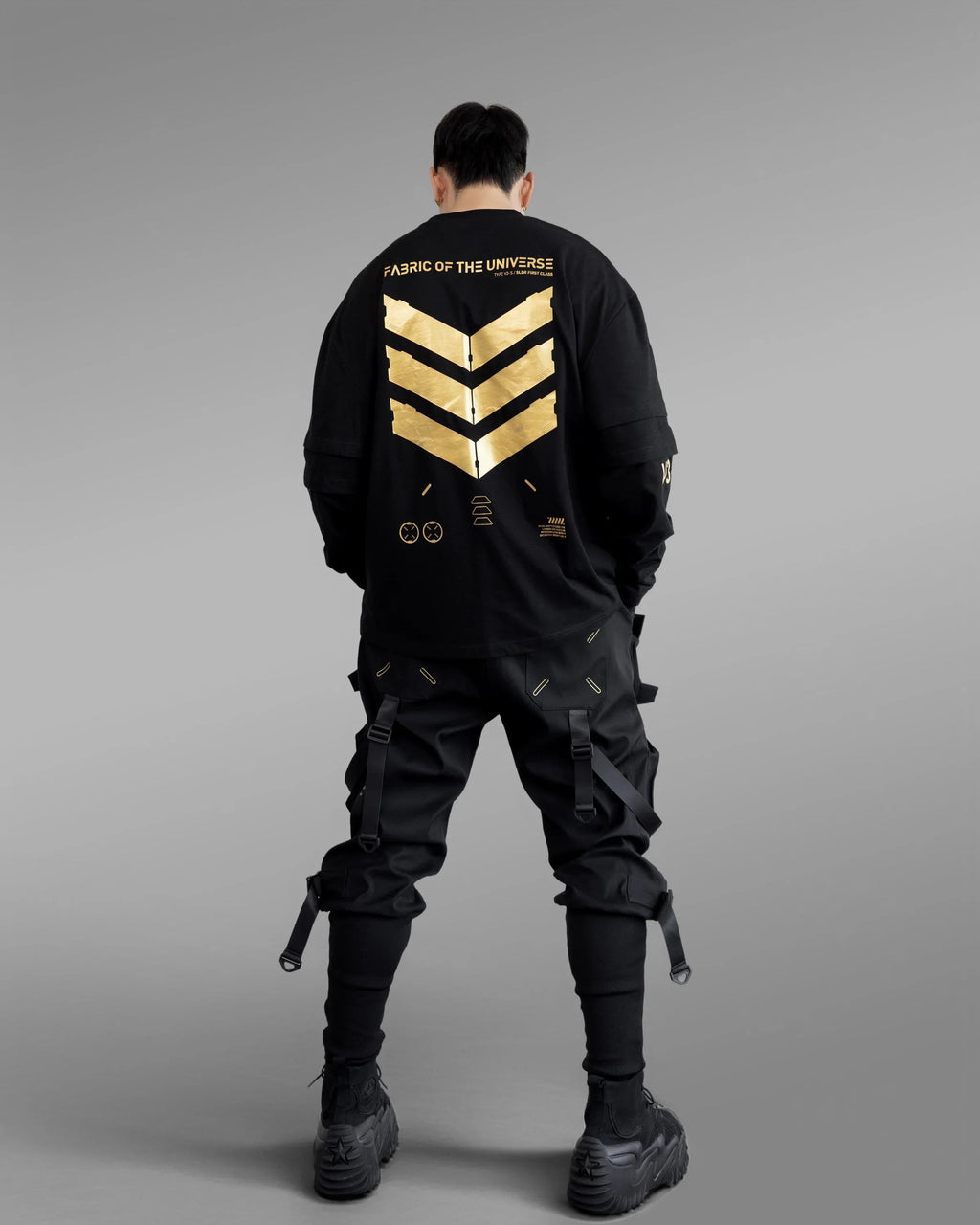 V3-S Triple Sleeve Oversized Long Tee