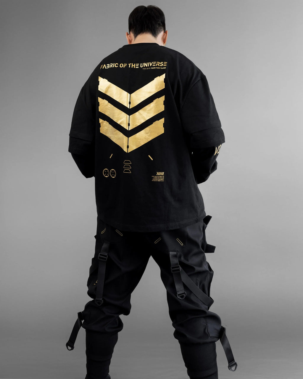 V3-S Triple Sleeve Oversized Long Tee