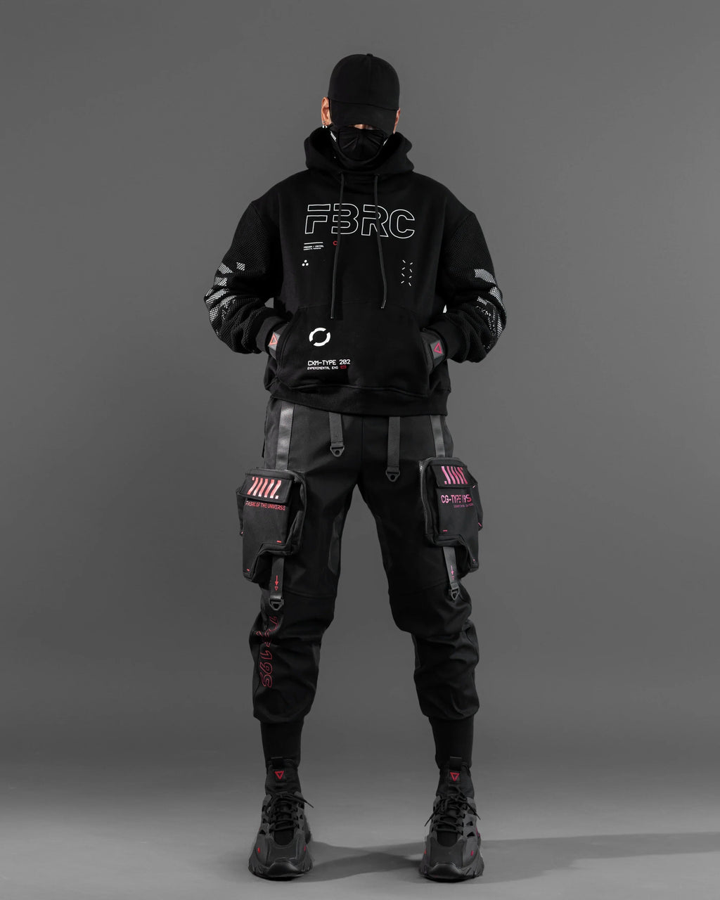 CG-Type 19S Black Red Tactical Cargo Pants