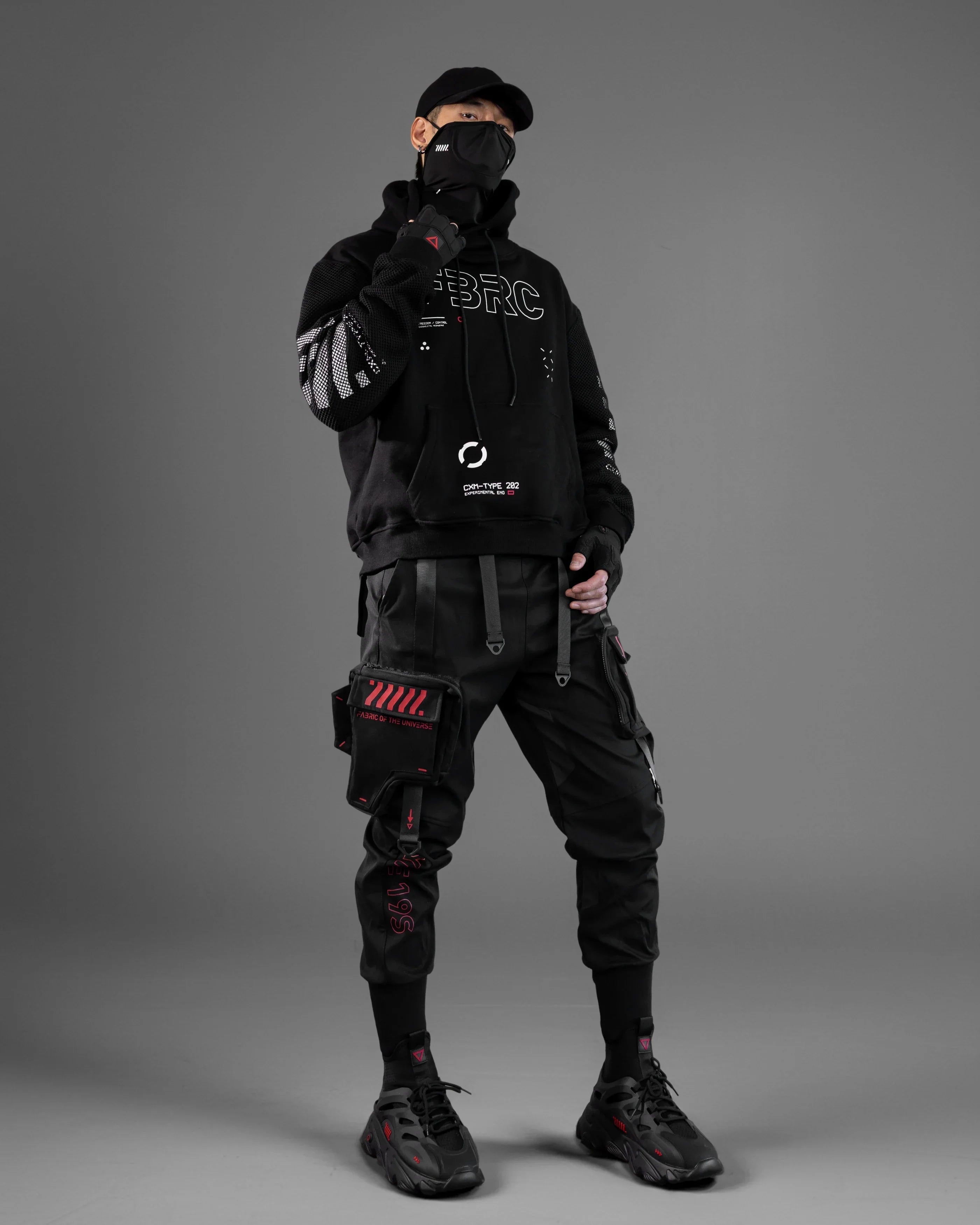 CG-Type 19S Black Red Tactical Cargo Pants