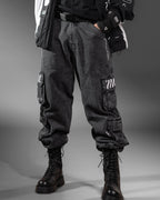 DJ-Type 001A Charcoal Denim Cargo Pants
