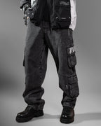 DJ-Type 001A Charcoal Denim Cargo Pants