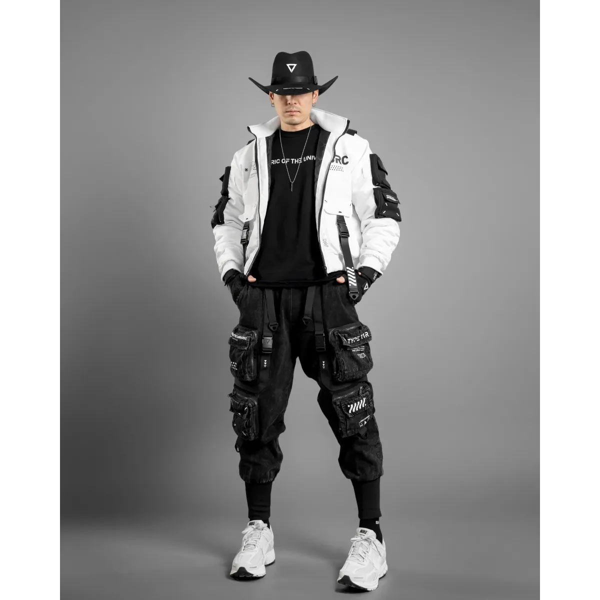 XB-04 White Techwear Bomber Jacket - Jackets & Coats - Bomber Jacket - 3