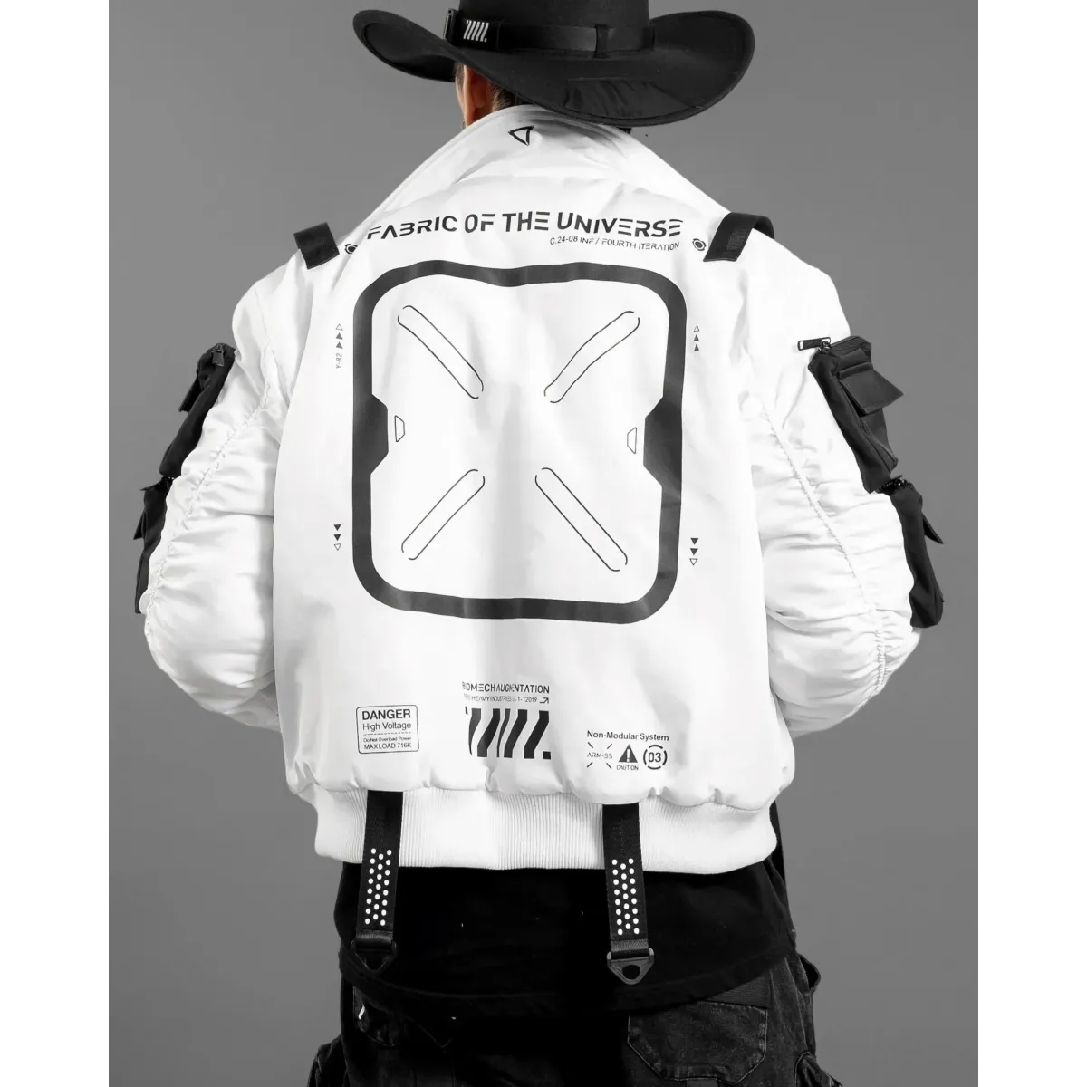 XB-04 White Techwear Bomber Jacket - Jackets & Coats - Bomber Jacket - 6