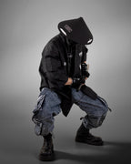 Kimo-Type 045 Black Lightweight Kimono Shirt