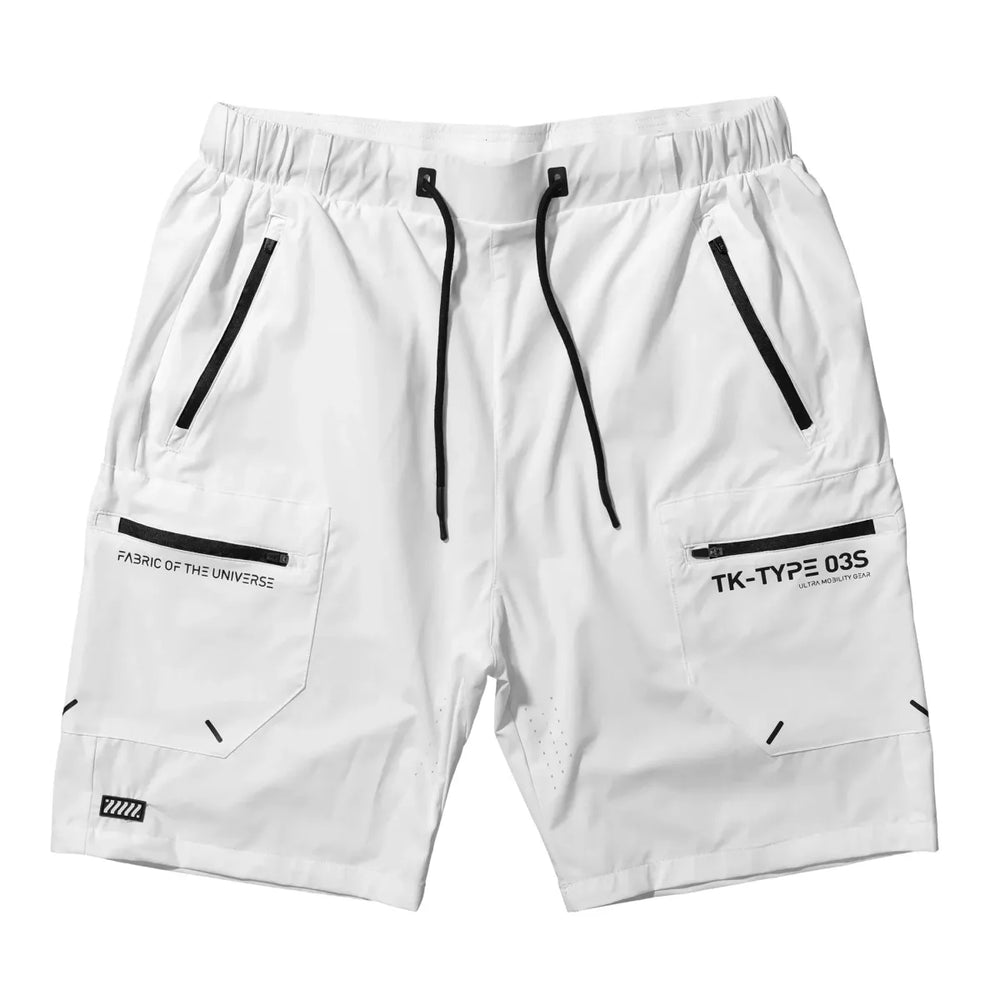 TK-Type 03S White Utility Athletic Shorts - Shorts - Shorts - 1